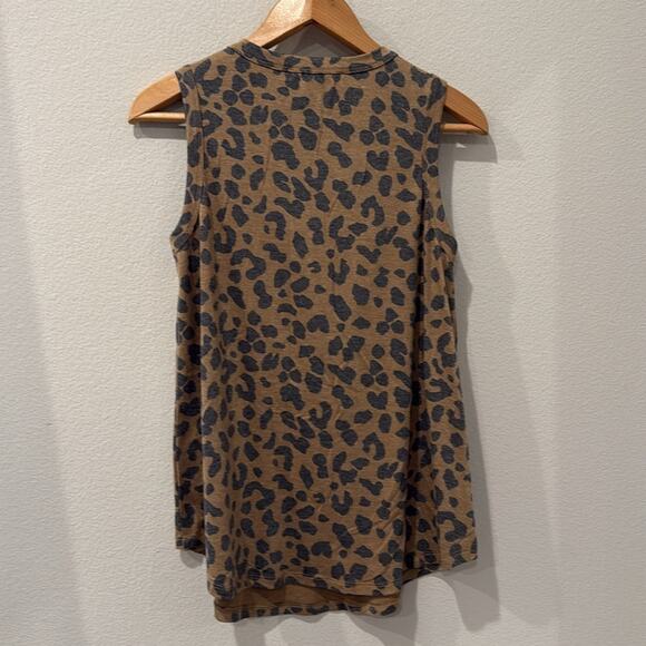 Mazik Leopard Print Graphic Muscle Tee Sleeveless Size Small - Picture 5 of 7